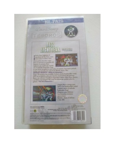 Buzz Lightyear La Pelicula Walt Disney 2001 - VHS Cinta Tape Espa?ol Nueva