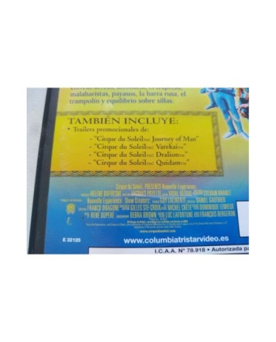 Cirque Du Soleil Nouvelle Experience - DVD + Extras Region 2 V.O.