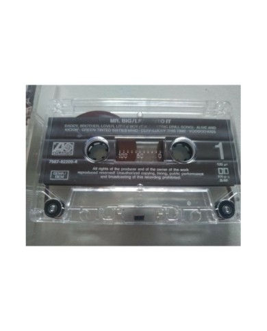 Mr Big Lean Into It 1991 Atlantic German Edition - Cinta Tape Cassette Am