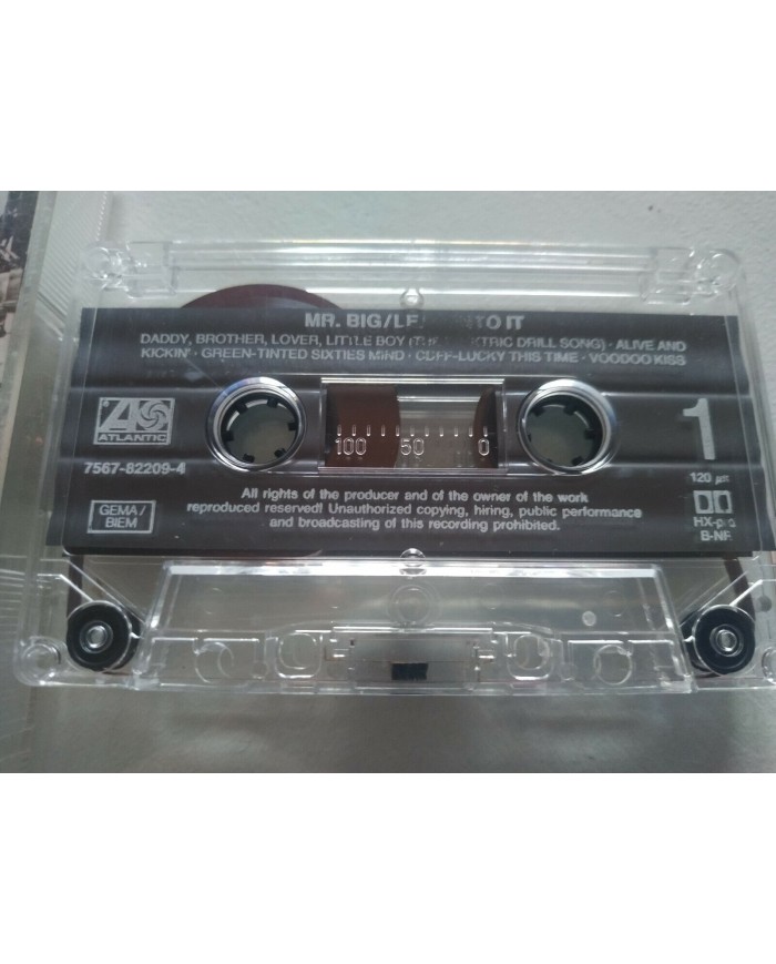 Mr Big Lean Into It 1991 Atlantic German Edition - Cinta Tape Cassette Am