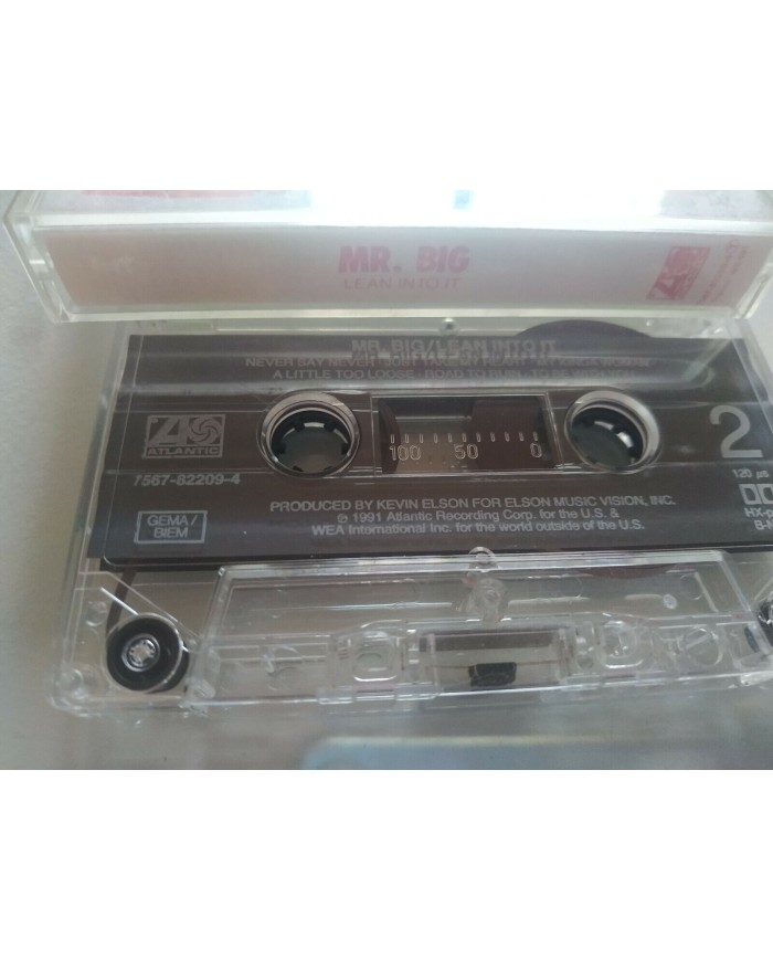Mr Big Lean Into It 1991 Atlantic German Edition - Cinta Tape Cassette Am