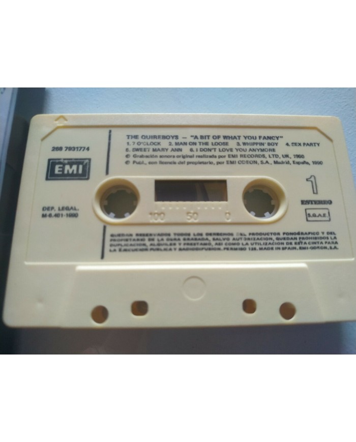 The Quireboys A Bit Of What You Fancy EMI 1990 Spain Edit Cinta Tape Cassette Am