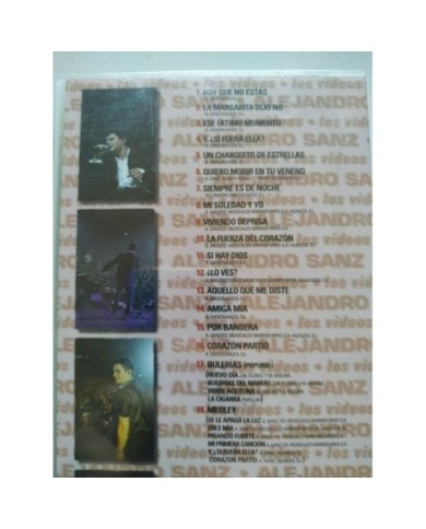 Alejandro Sanz En Concierto Tour Mas 98 Warner - VHS Cinta Tape V.O. Nueva 4T