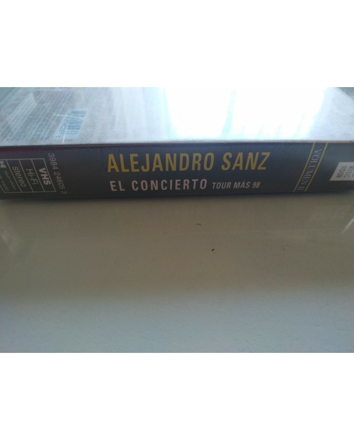 Alejandro Sanz En Concierto Tour Mas 98 Warner - VHS Cinta Tape V.O. Nueva 4T