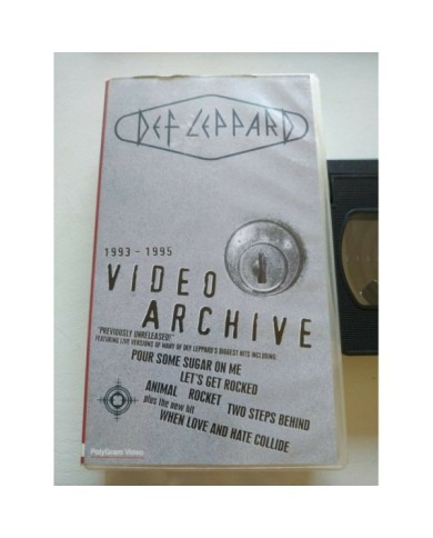 Def Leppard 1993-1995 Video Archive Polygram - VHS Cinta Tape V.O. - 4T