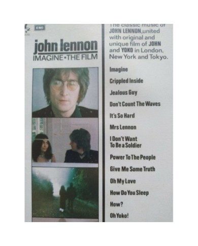 John Lennon Imagine The Film 1972 Ono Video EMI - VHS Cinta Tape V.O. - 4T