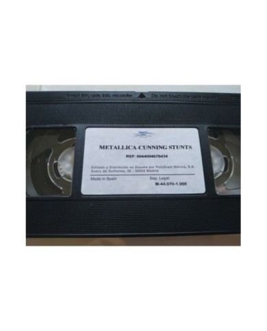 METALLICA CUNNING STUNTS VHS CINTA TAPE VERTIGO 1998 Edicion Espa?a Am