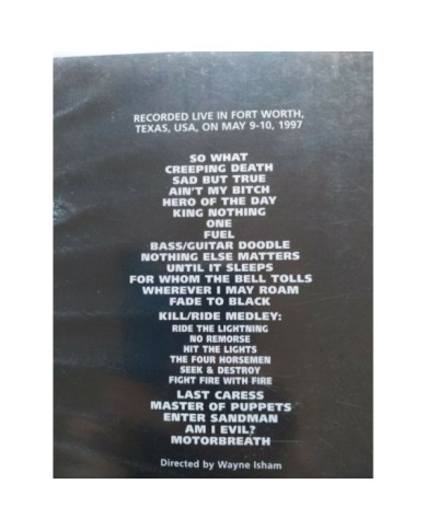 METALLICA CUNNING STUNTS VHS CINTA TAPE VERTIGO 1998 Edicion Espa?a Am