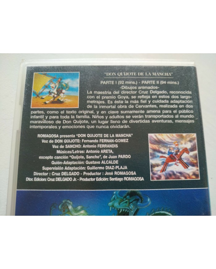 Don Quijote de la Mancha Animacion 1997 Fernando Fernan Gomez 2 x VHS Espa?ol 3T