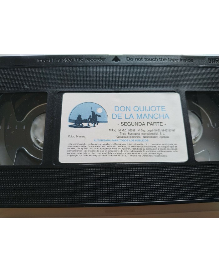 Don Quijote de la Mancha Animacion 1997 Fernando Fernan Gomez 2 x VHS Espa?ol 3T