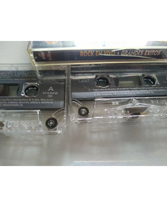 Rock En Vivo 1993 Baron Rojo Siniestro Total Rosendo Le?o Obus - 2 x Cassette