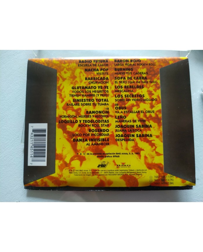 Rock En Vivo 1993 Baron Rojo Siniestro Total Rosendo Le?o Obus - 2 x Cassette