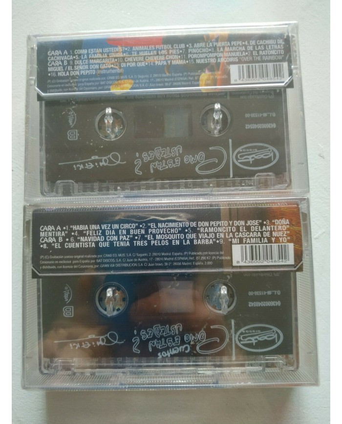 Miliki Como Estan Ustedes ? 2000 - 2 x Cinta Tape Cassette Nuevo
