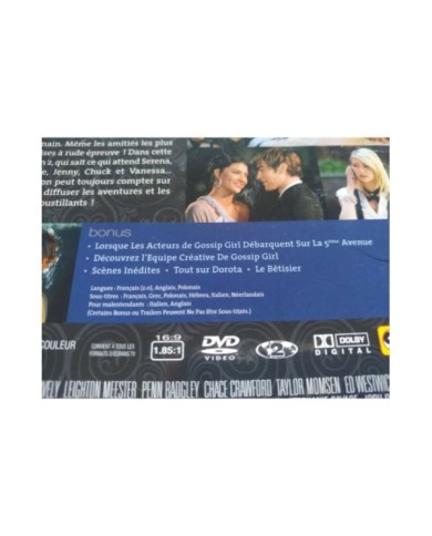 Gossip Girl L?integral Saison 2 - DVD Frances English - 3T