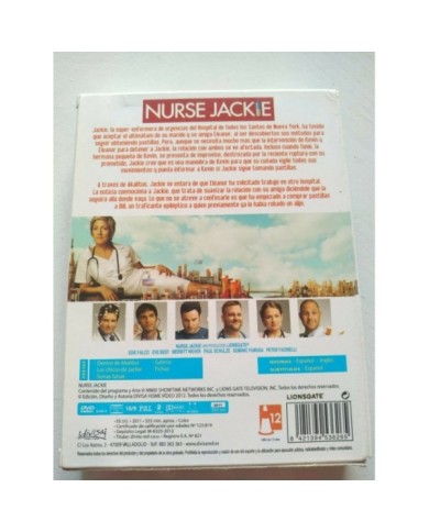 Nurse Jackie Tercera Temporada 3 Completa - 6 x DVD Espa?ol Ingles - 3T
