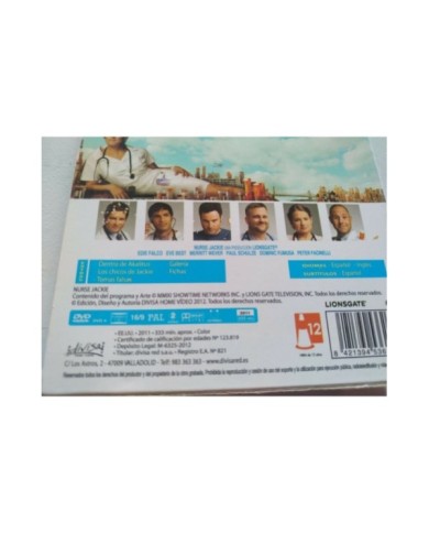 Nurse Jackie Tercera Temporada 3 Completa - 6 x DVD Espa?ol Ingles - 3T