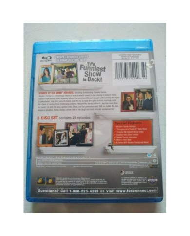 Modern Family Complete Second Season USA - Blu-Ray Ingles Espa?ol Region A - 3T