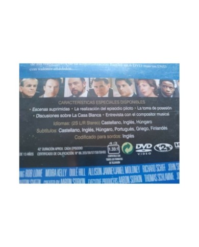 El Ala Oeste de la Casa Blanca Primera Temporada Completa 1999 - 7 x DVD - 3T