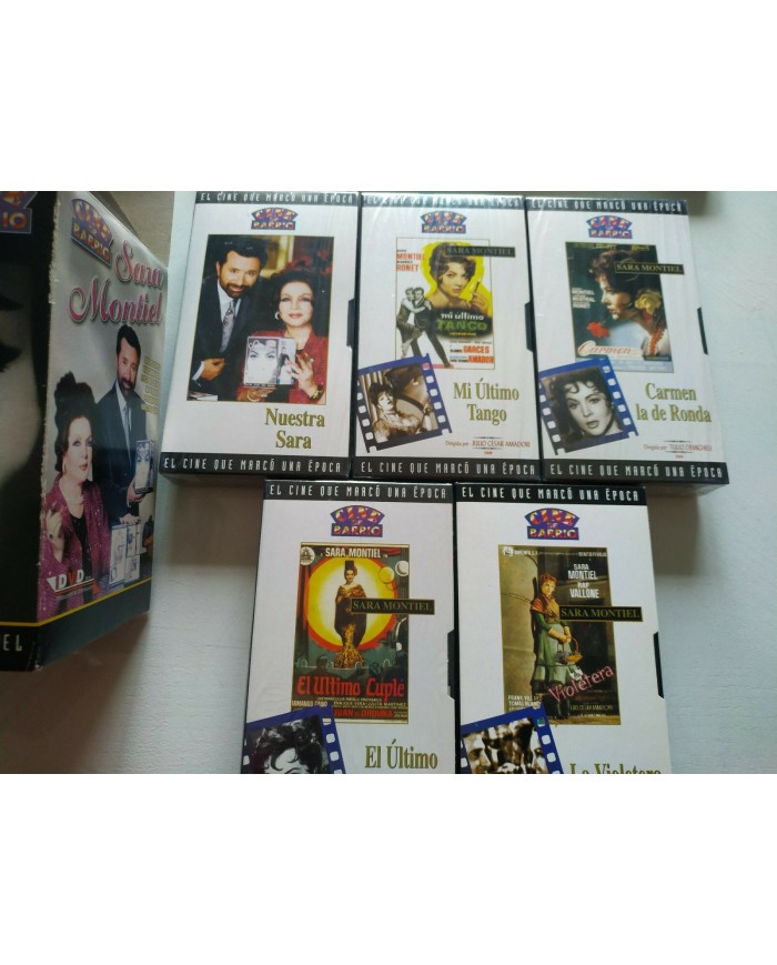 Sara Montiel Coleccion 5 Peliculas El Ultimo Cuple - 5 x VHS Cinta Espa?ol Nuevo