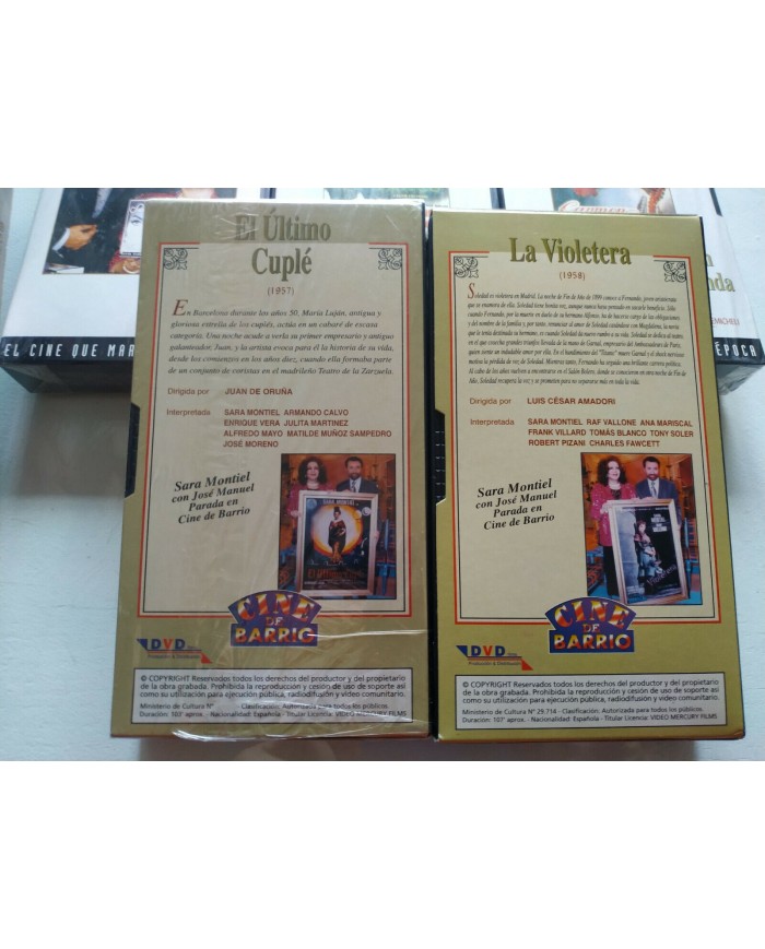Sara Montiel Coleccion 5 Peliculas El Ultimo Cuple - 5 x VHS Cinta Espa?ol Nuevo