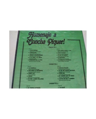 Homenaje a Concha Piquer Coleccion en Caja 1989 EMI - 4 x Cinta Tape Cassette