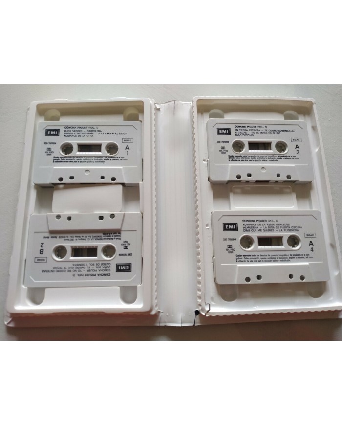 Homenaje a Concha Piquer Coleccion en Caja 1989 EMI - 4 x Cinta Tape Cassette