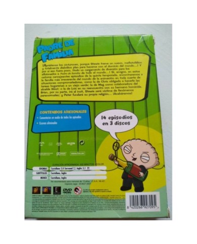 Padre de Familia Quinta Temporada 5 Completa - DVD Espa?ol Ingles Region 2 - 3T
