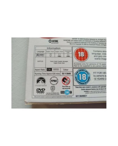 Dexter Primera Temporada 1 Completa - 4 x DVD Ingles Frances Region 2 - 3T