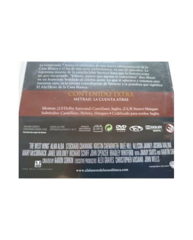 El Ala Oeste de la Casa Blanca Temporada 7 - 7 x DVD Espa?ol Ingles Reg 2 - 3T