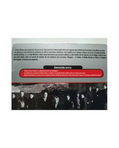 Los Soprano Sexta Temporada 6 Completa - 4 x DVD Espa?ol Ingles Region 2 - 3T