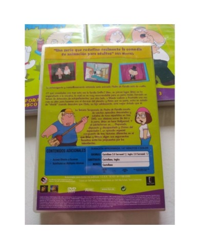 Padre de Familia Temporada 3 Completa - 3 x DVD Espa?ol Ingles Region 2 - 3T