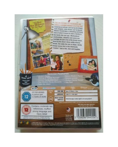 Modern Family Complete First Season - 4 x DVD Ingles Region 2 - 3T