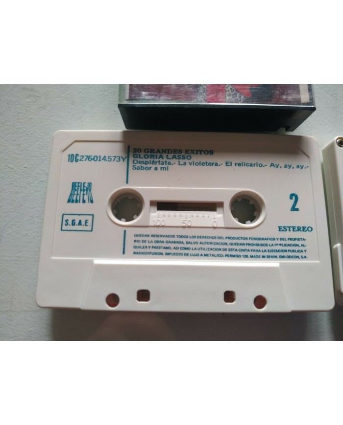 Gloria Lasso 20 Grandes Exitos 1978 Spain Press - 2 x Cinta Tape Cassette