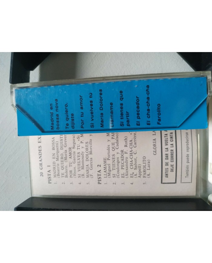 Gloria Lasso 20 Grandes Exitos 1978 Spain Press - 2 x Cinta Tape Cassette