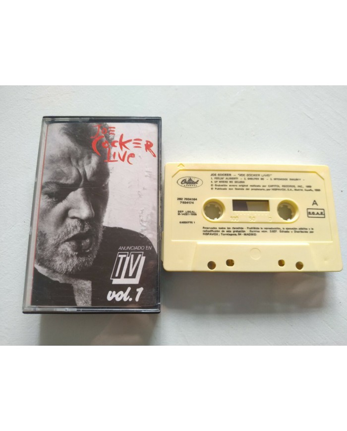 Joe Cocker Live 1990 Capitol Spain Edition - 2 x Cinta Tape Cassette 3T