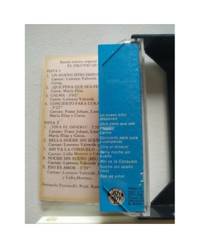 El Diluvio Que Viene Banda Sonora Soundtrack EMI 1977 - 2 x Cinta Tape Cassette