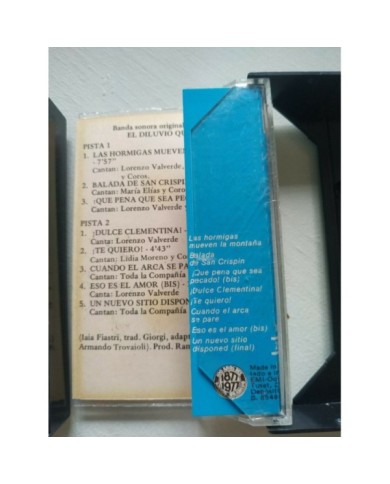 El Diluvio Que Viene Banda Sonora Soundtrack EMI 1977 - 2 x Cinta Tape Cassette