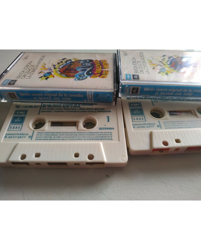 El Diluvio Que Viene Banda Sonora Soundtrack EMI 1977 - 2 x Cinta Tape Cassette