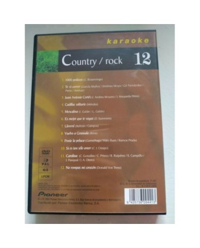 Karaoke Country Rock 2002 Region 2 - DVD Am