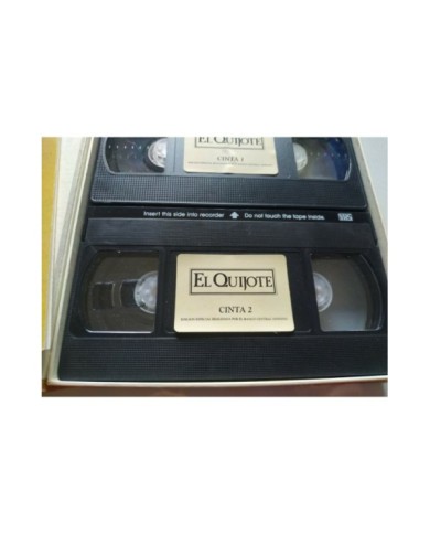 El Quijote Cervantes Manuel Gutierrez Aragon Fernando Rey - 2 x VHS Espa?ol 3T