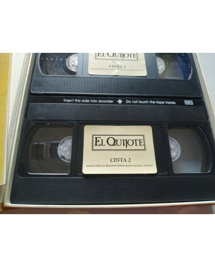 El Quijote Cervantes Manuel Gutierrez Aragon Fernando Rey - 2 x VHS Espa?ol 3T