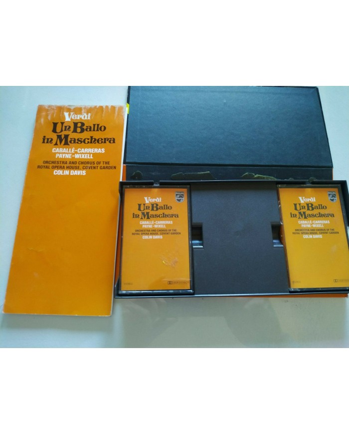 Verdi Un Ballo In Maschera Caballe Carreras Colin Davis 2 x Cinta Tape Cassette
