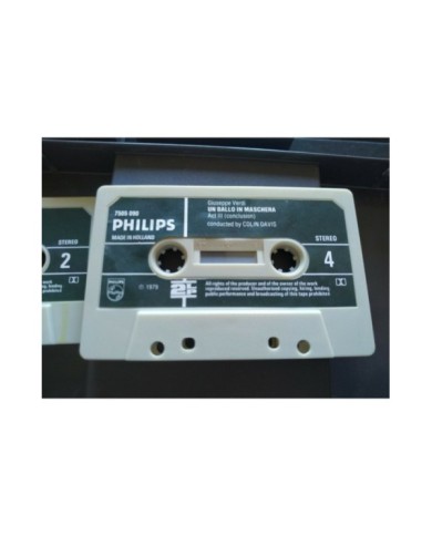 Verdi Un Ballo In Maschera Caballe Carreras Colin Davis 2 x Cinta Tape Cassette