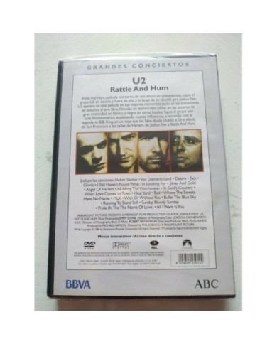 U2 Rattle And Hum Gira Joshua Tree - DVD Espa?ol Region 2 Nuevo