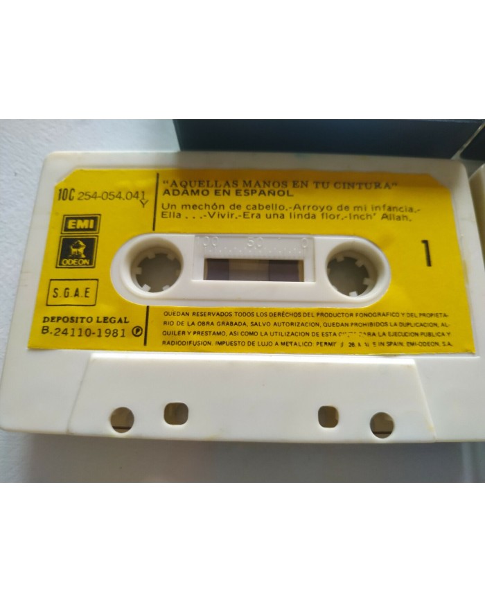 Adamo en Espa?ol Aquellas Manos en Tu Cintura EMI 1981 - 2 x Cinta Tape Cassette