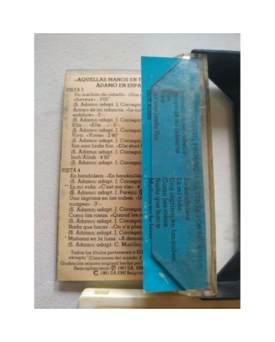 Adamo en Espa?ol Aquellas Manos en Tu Cintura EMI 1981 - 2 x Cinta Tape Cassette