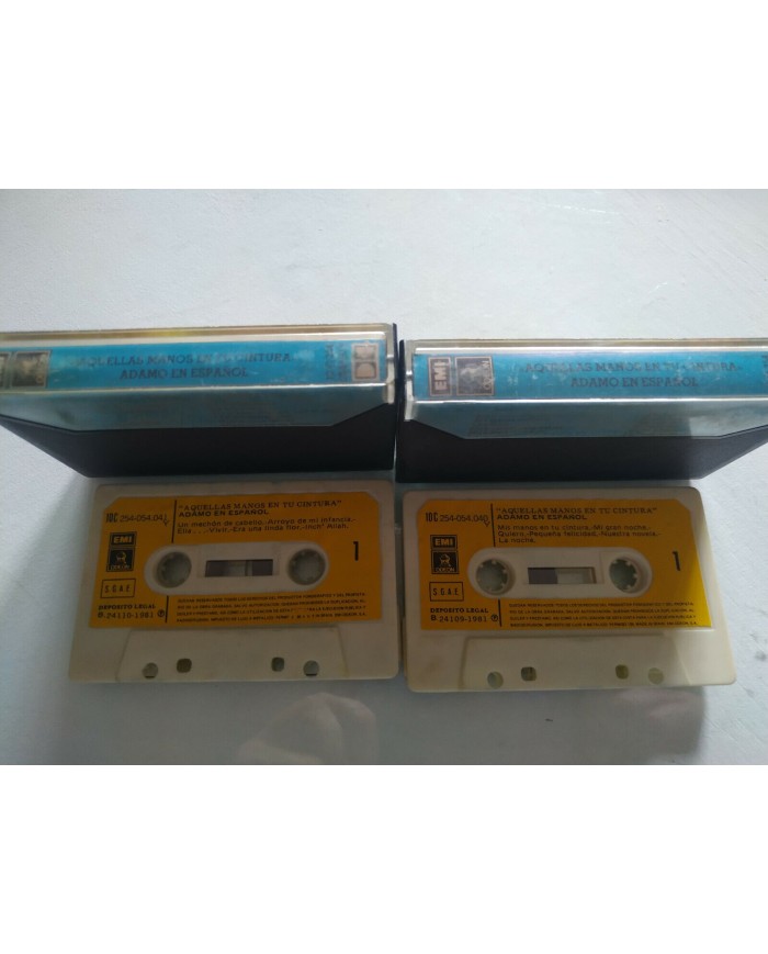 Adamo en Espa?ol Aquellas Manos en Tu Cintura EMI 1981 - 2 x Cinta Tape Cassette