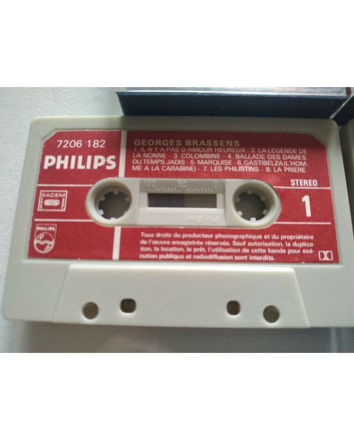 Georges Brassens Exitos Philips France Edition - 2 x Cinta Tape Cassette