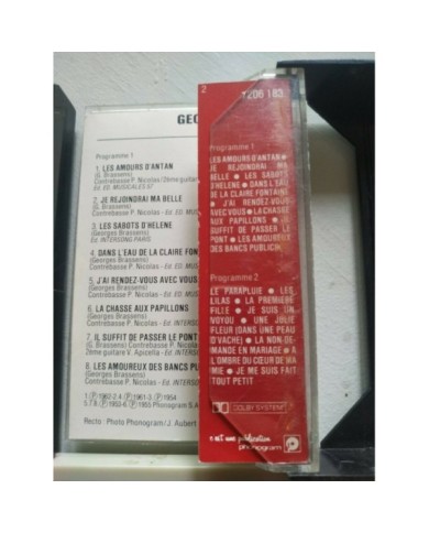Georges Brassens Exitos Philips France Edition - 2 x Cinta Tape Cassette