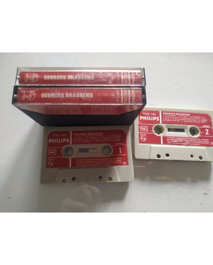 Georges Brassens Exitos Philips France Edition - 2 x Cinta Tape Cassette